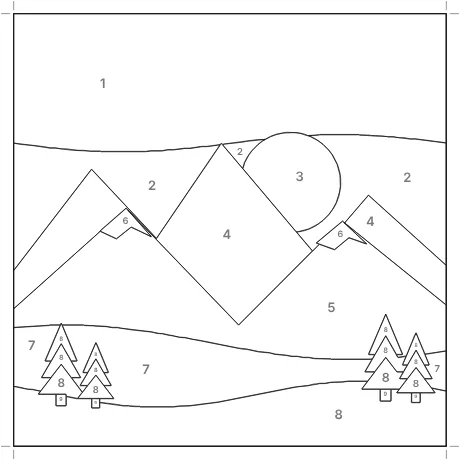 Numbered pattern